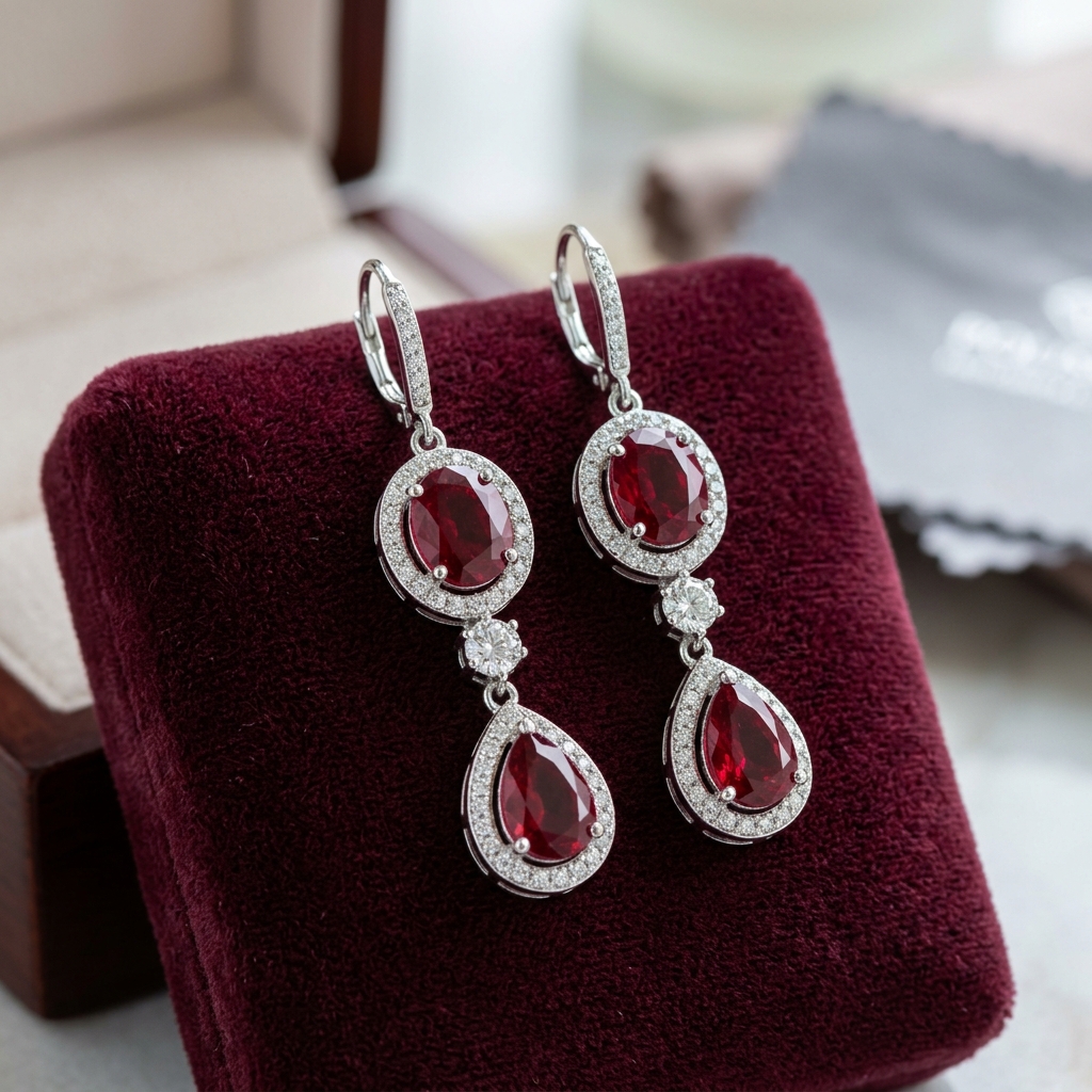 Ruby Earrings